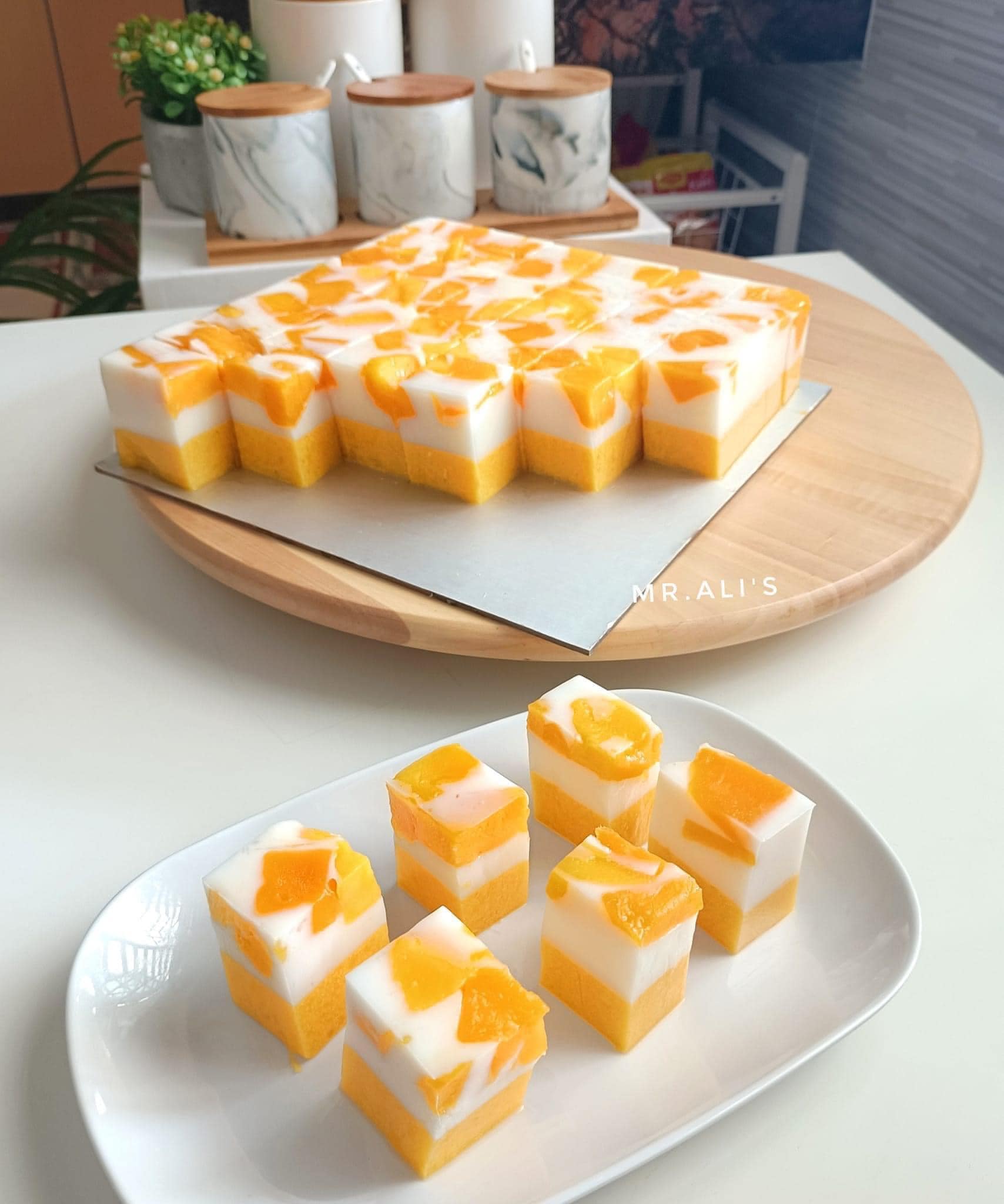 puding mangga 2 lapis