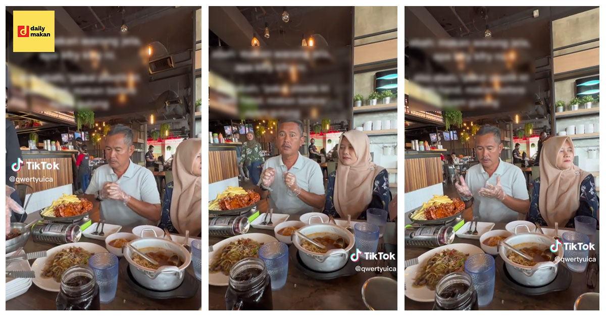 gelagat abah makan di Kfry