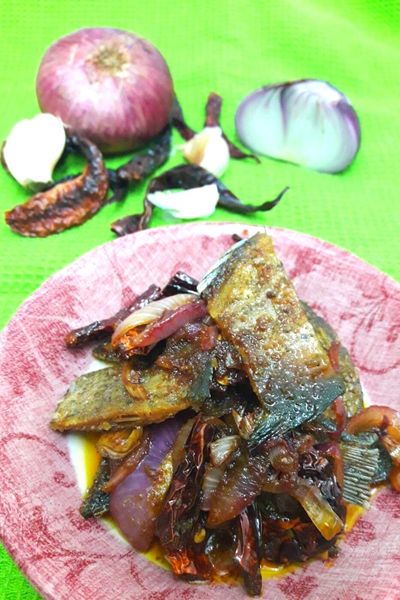 ikan sepat tumis cili kering