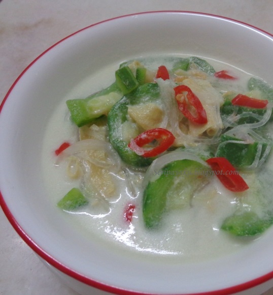 masak lemak putih petola versi Kelantan