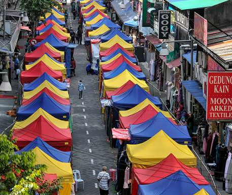 peniaga bazar mengadu jualan tak laku