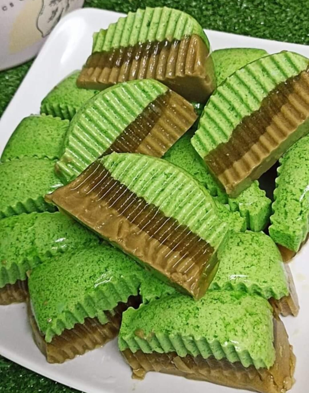 Agar-Agar Pandan Gula Melaka