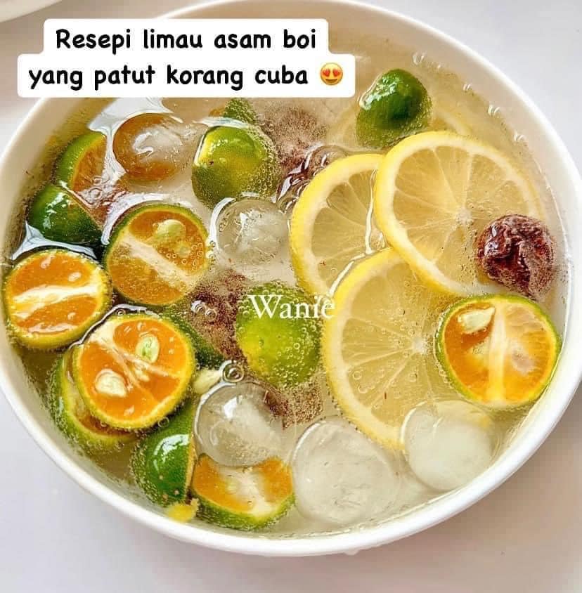 Air Lemon Asam Boi Ala-Ala Secret Recipe