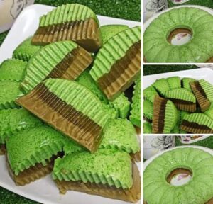 Agar-Agar Pandan Gula Melaka