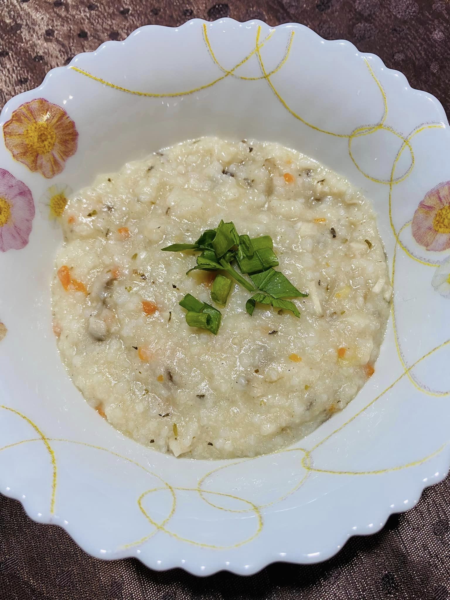 bubur nasi cendawan shitake