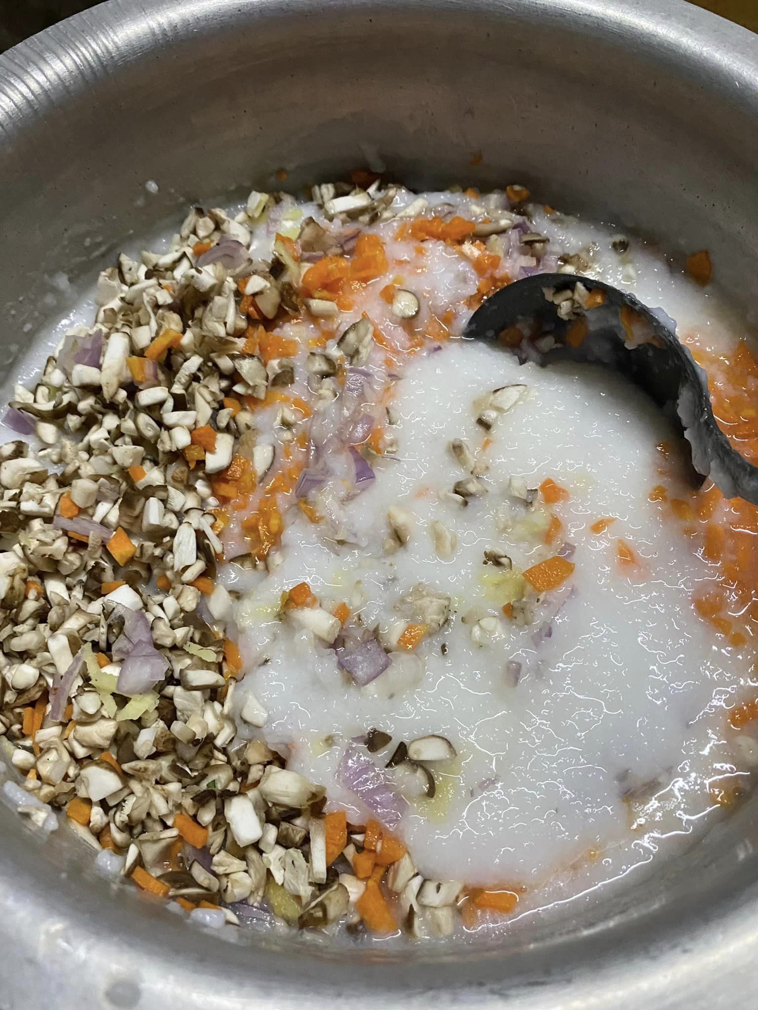 bubur nasi cendawan shitake