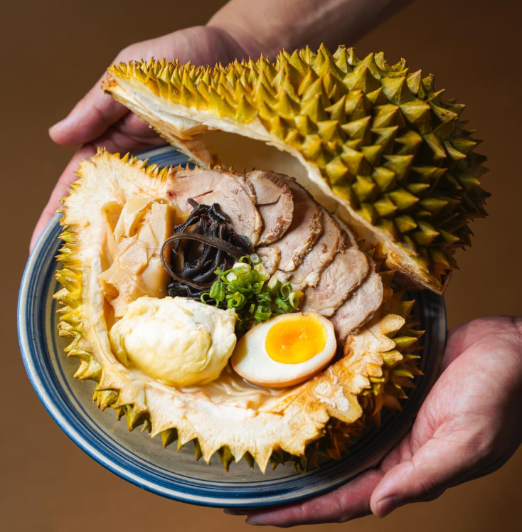 ramen dalam durian