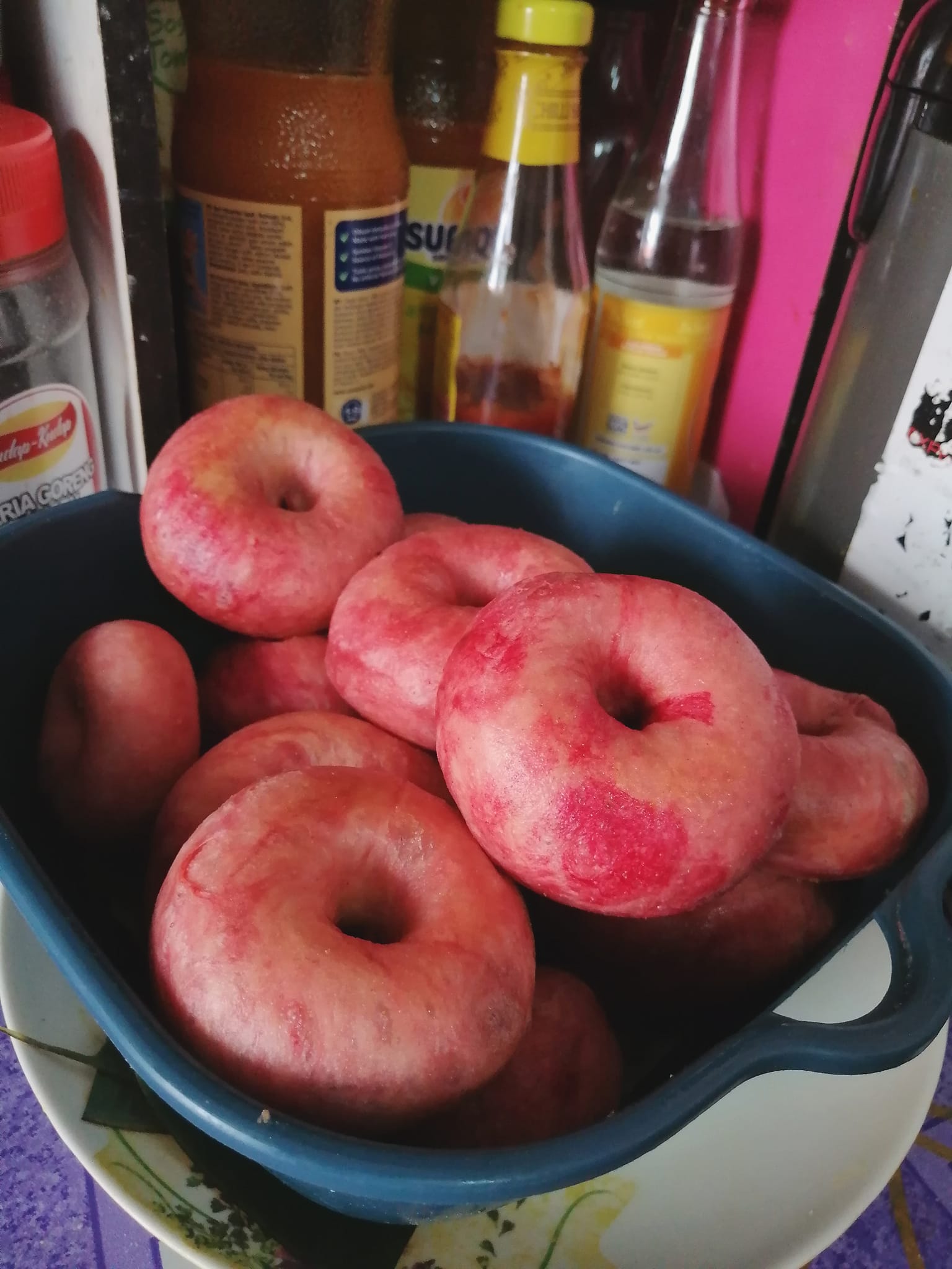 donut versi buah peach