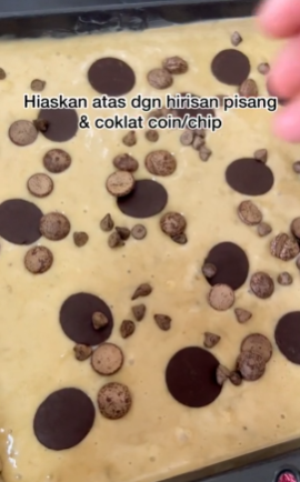 Kek Pisang Coklat Chip