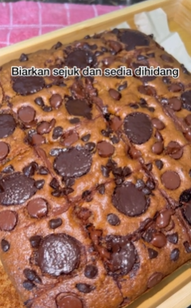 Kek Pisang Coklat Chip