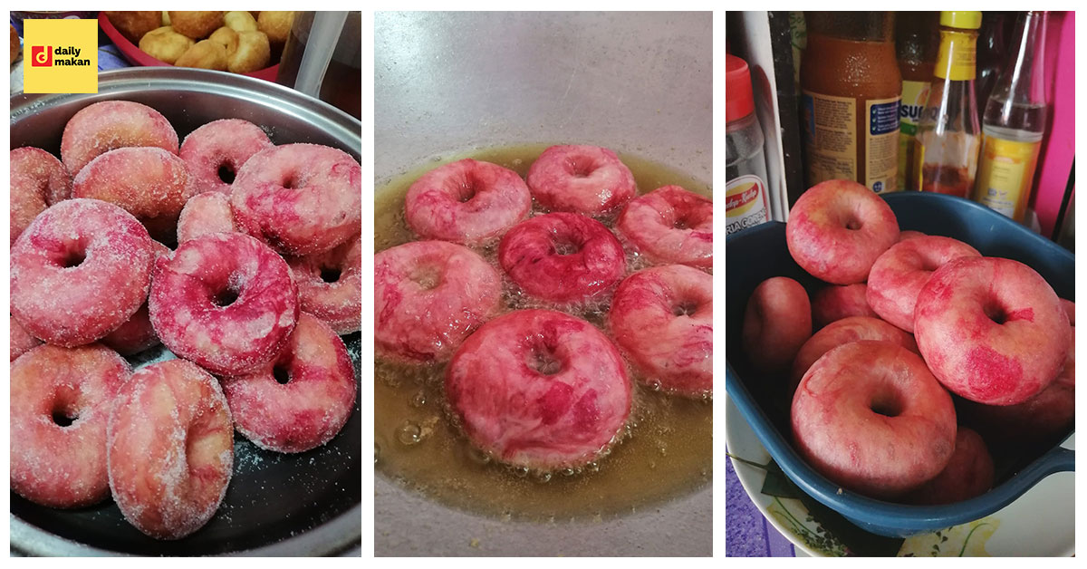 donut versi buah peach