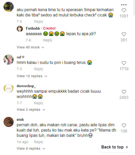 cicak dalam nasi lemak