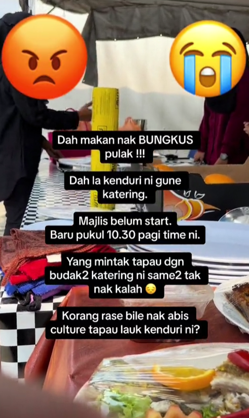 bungkus makanan katering