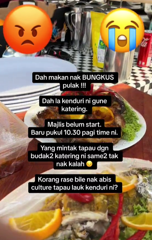 bungkus makanan katering