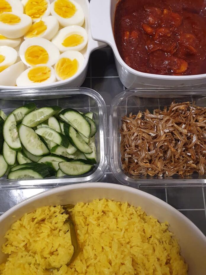 Nasi Lemak Kuning Stail Utara