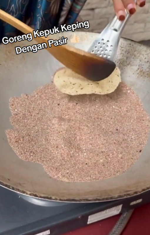 goreng kerepok keping guna pasir