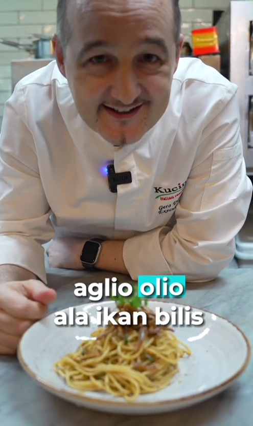 Aglio Olio Ikan Bilis