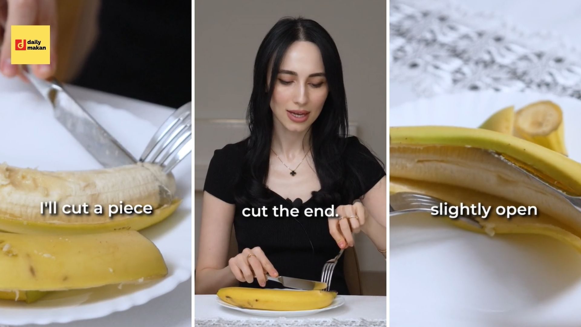 cara makan pisang