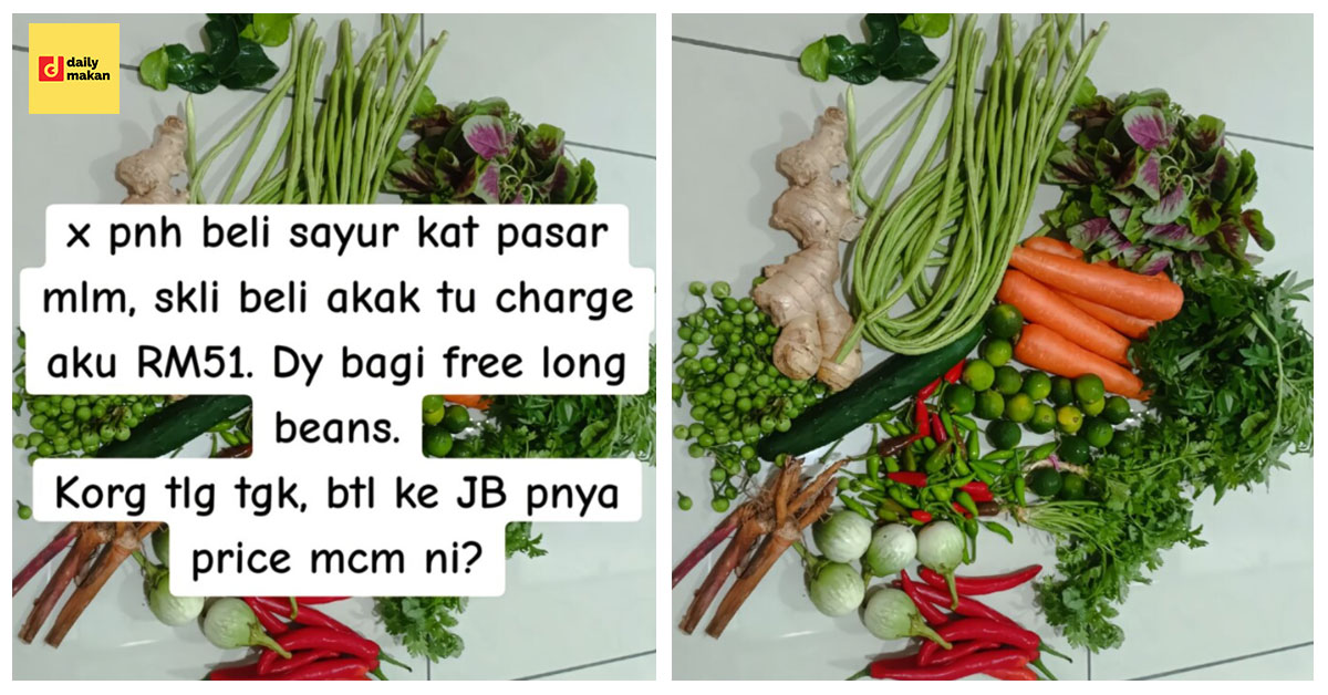 sayur di pasar malam